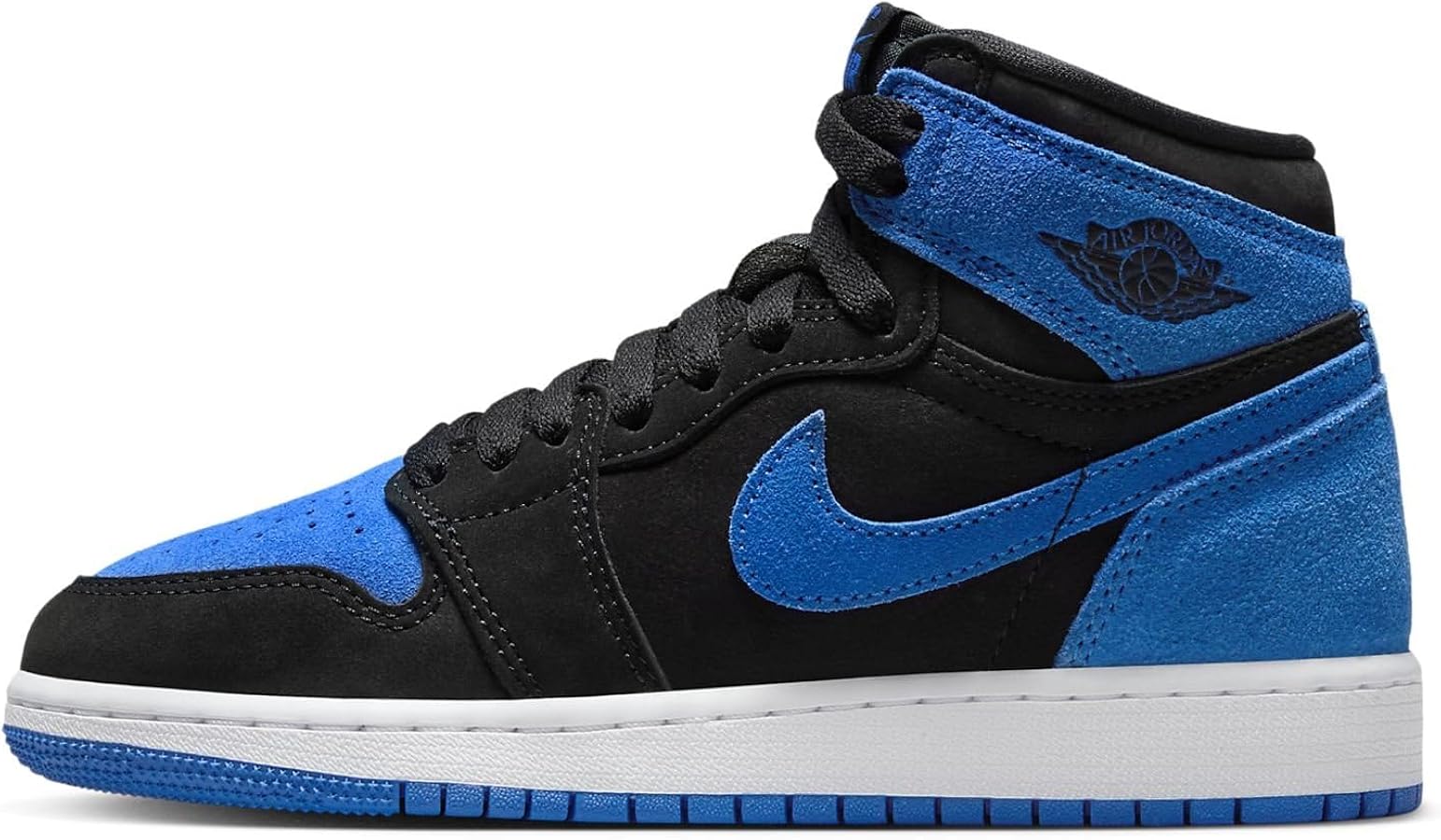 Jordan Big Kid's Air 1 Retro High OG Black/Royal Blue-White (FD1437 042)