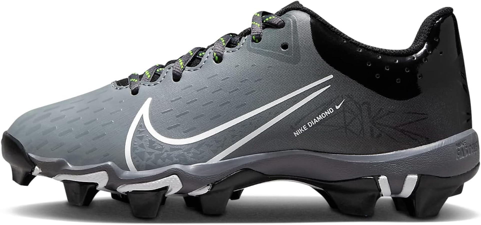 Nike Girls Hyperdiamond 4 Keystone GG Molded Softball Cleats SZ 3 Mod Gray | White