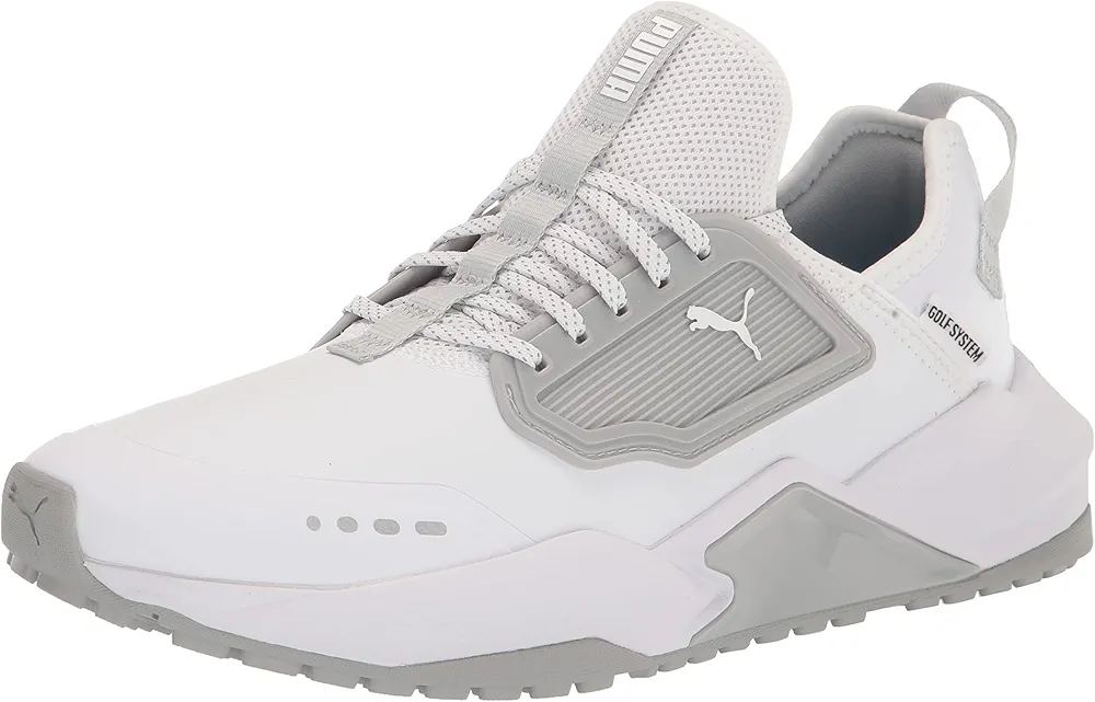 PUMA girls Gs.one Golf Shoe, Puma White/High-rise/High-rise, 12.5 US