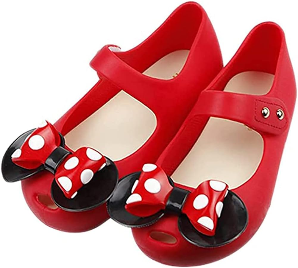 iFANS Girls Sweet Dot Bow Princess Sandals Shoes Mary Jane Flats for Toddler/Little Kid