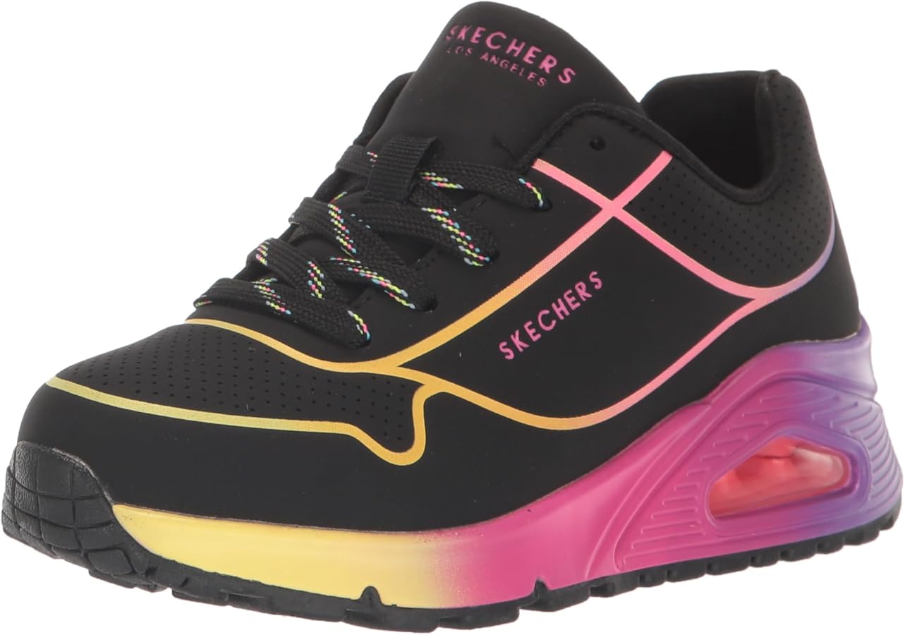 Skechers Girl's Street Uno Gen1-Pop of Neon Sneaker