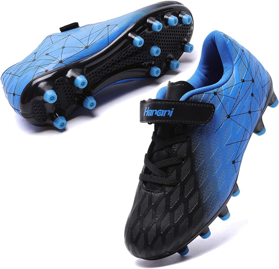 Hanani Boys Soccer Cleats Kids Girls FG/AG Soccer Athletics Sport Shoes Training Shoes Running Shoes Teenager Indoor Outdoor Football Shoes Sneakers for Unisex