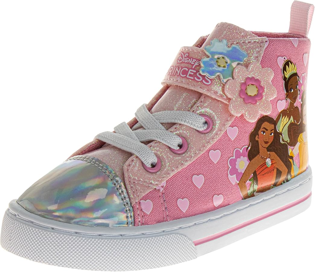 Minnie Mouse Frozen Encanto Sneakers Casual Canvas - Kids Girls Anna Elsa Maribel Character Slipon Shoes (Sizes 6-12 Toddler - Little Kid)