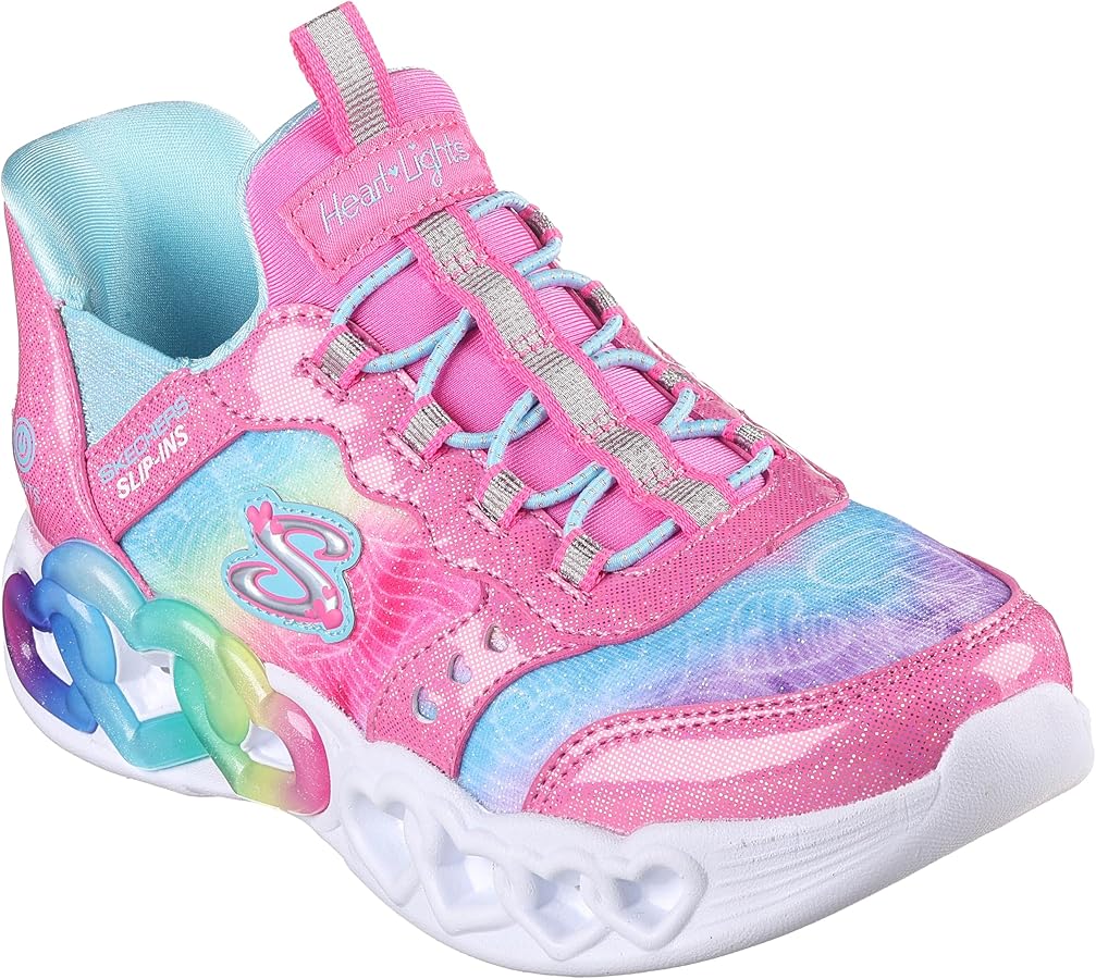 Skechers girls Infinite Heart Lights eternal Shimmer