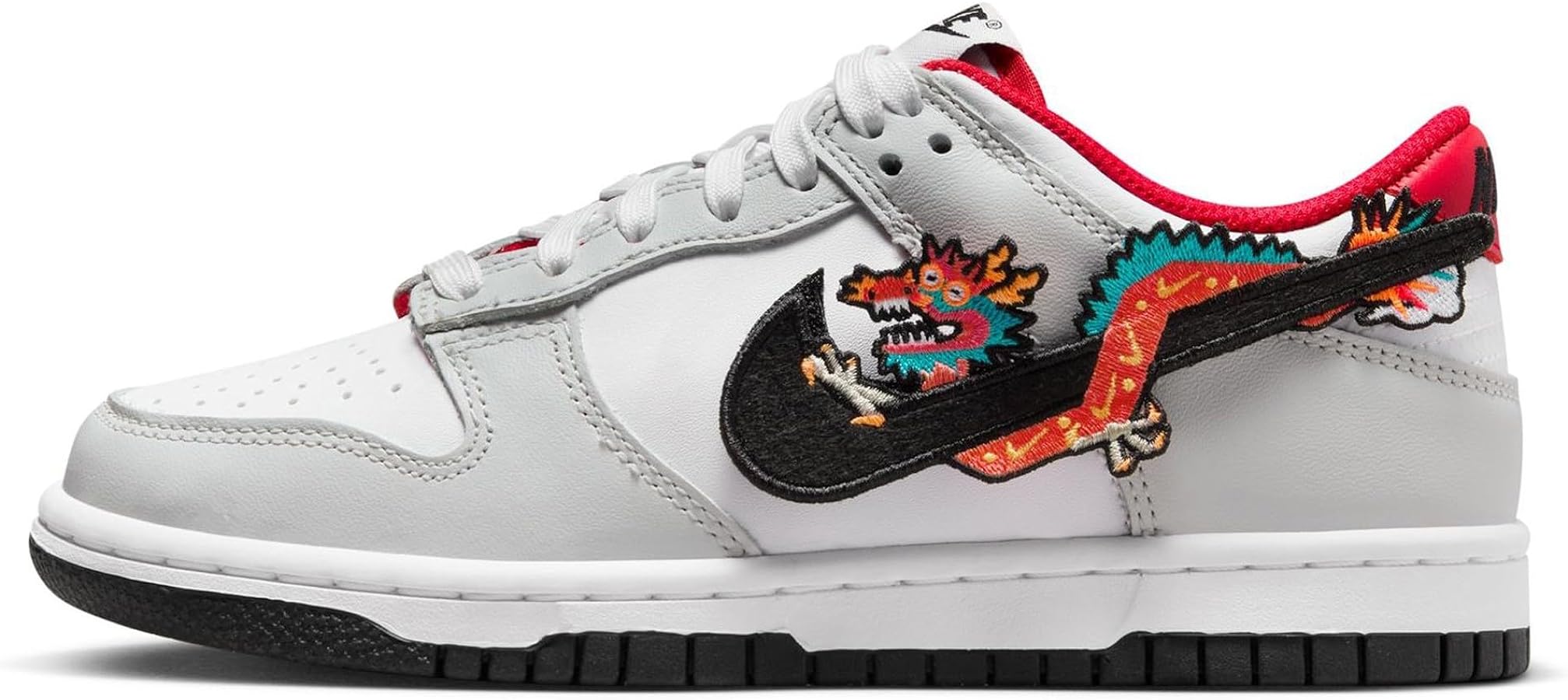 Nike Youth Dunk Low Grade School White/Black-White FZ5528-101 6Y