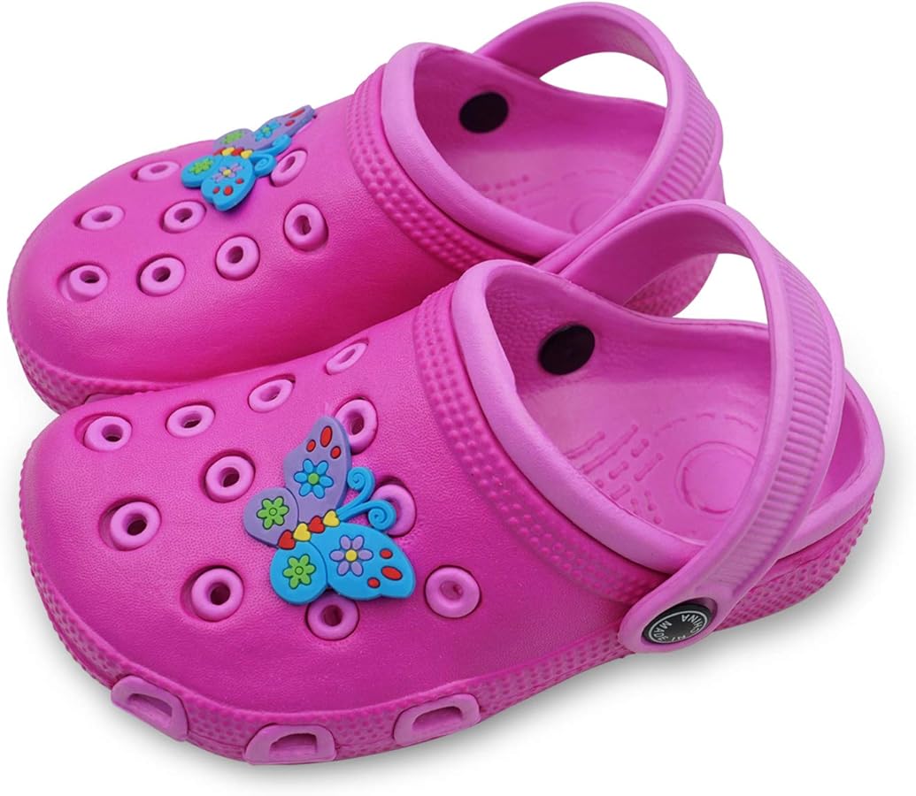 Toddler Little Kids Clogs Slippers Sandals, Non-Slip Girls Boys Clogs Slide Lightweight Garden Shoes Slip-on Beach Pool Shower Slippers