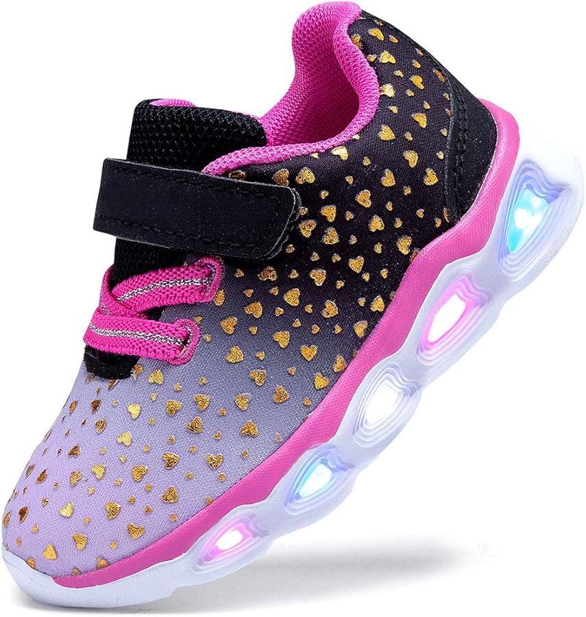 Toddler Girls Led Shoes Kids Light Up Sneakers