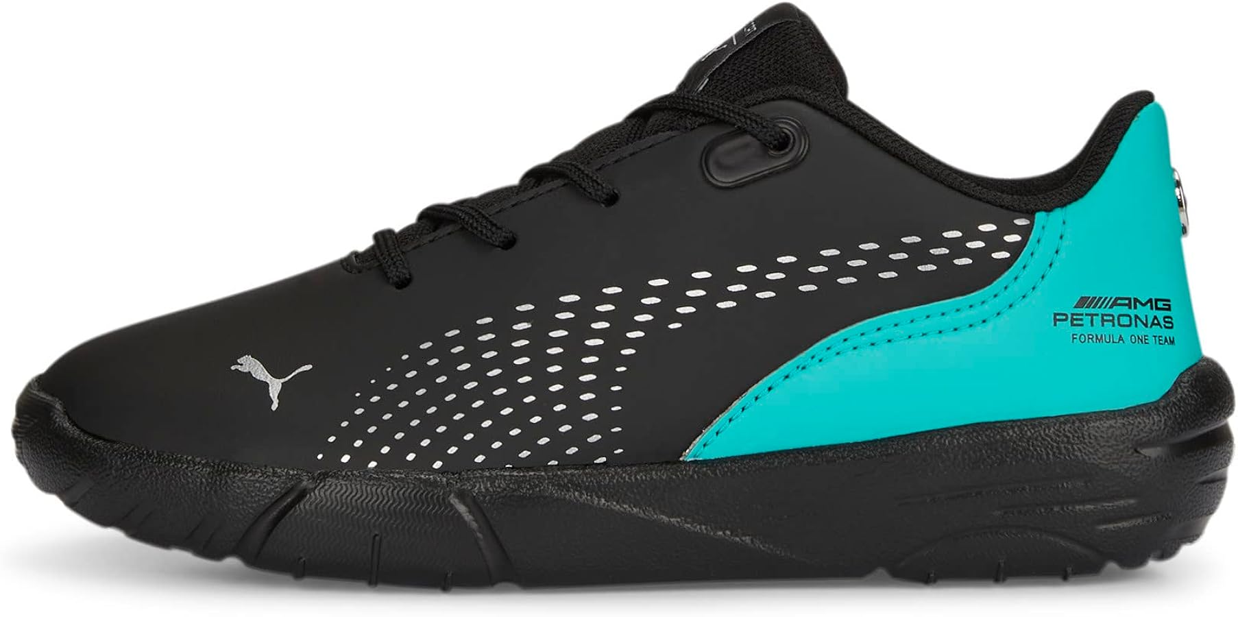 PUMA Unisex-Child Mercedes Amg Petronas Drift Cat Decima Hook and Loop Sneaker