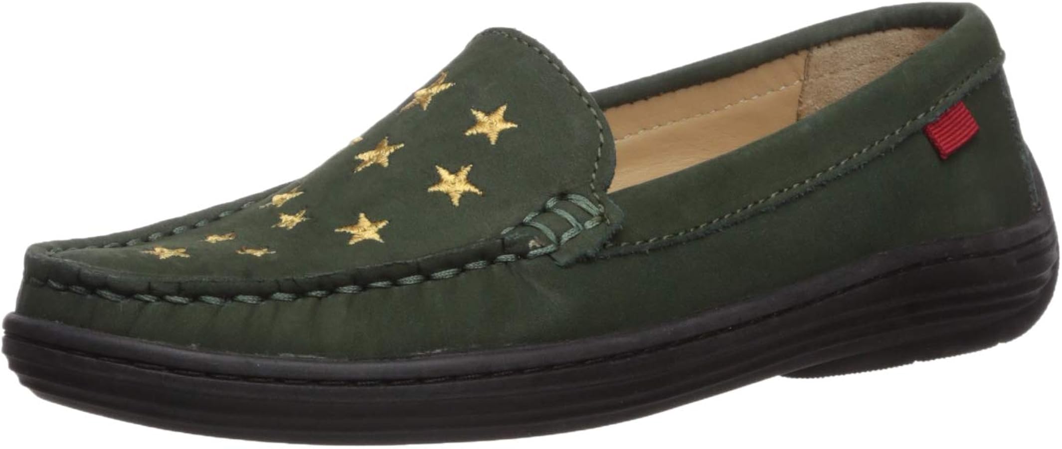 Marc Joseph New York Unisex-Child Leather Driver with Gold Star Detail Loafer