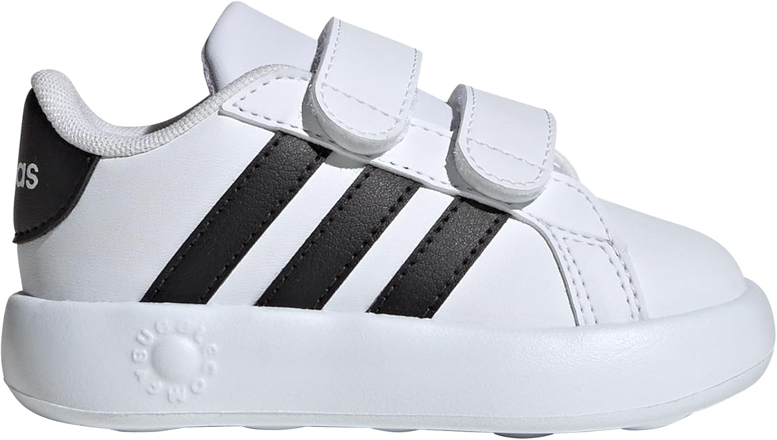 adidas unisex-child Grand Court 2.0 Elastic Lace and Top Strap Shoes