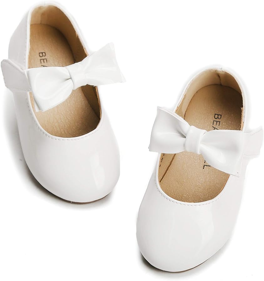 Felix & Flora Toddler Flower Girl Dress Shoes - Girl Ballet Flats Party School Shoes Wedding