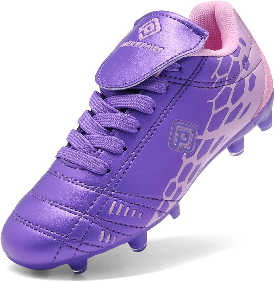 DREAM PAIRS Boys Girls Soccer Football Cleats Shoes(Toddler/Little Kid/Big Kid)