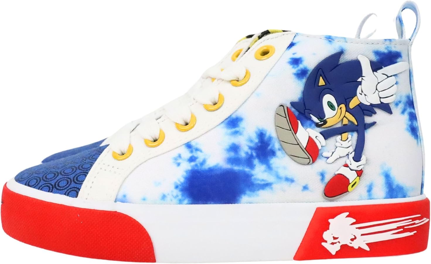 Kids Sonic The Hedgehog Hightop Sneakers Shoes in Sizes 11-3