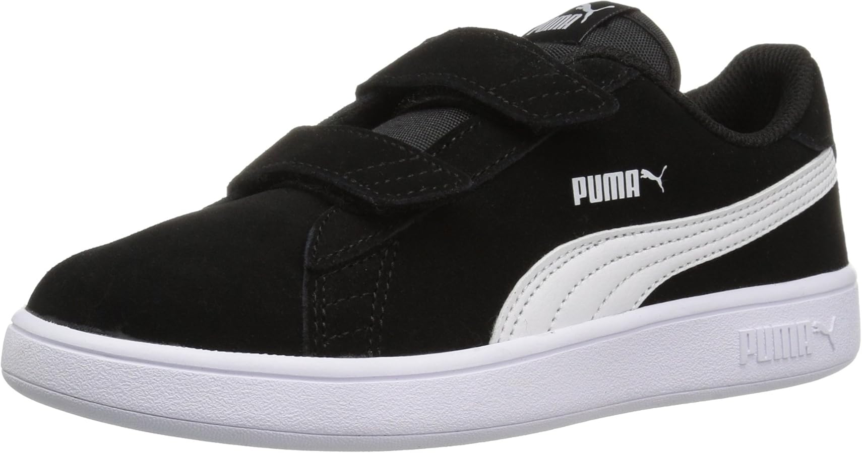 PUMA PRE Smash V2 Sd V Sneaker (Pre School),Black White,13