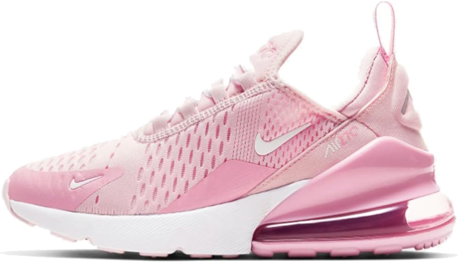 Nike Girl's Air Max 270 (Big Kid) Pink Foam/White/Pink Rise 7 Big Kid M