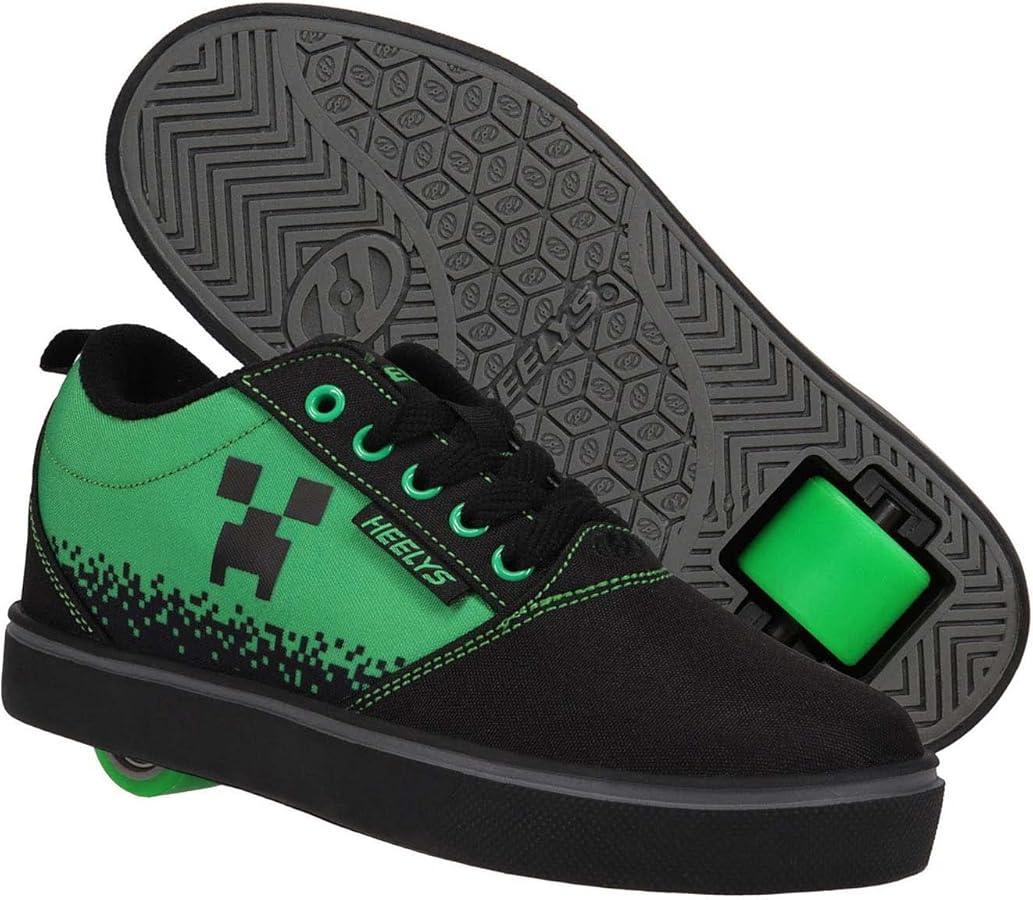 HEELYS Unisex-Child Pro 20 Minecraft (Little Big Kid/Adult) Wheeled Heel Shoe