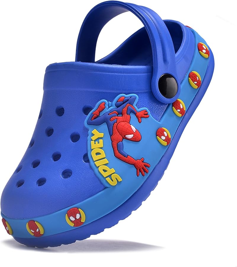 Kids Boys Cartoon Clogs Slippers Cute Toddlers Slip On Boys and Girls Lightweight Beach Pool Sandals