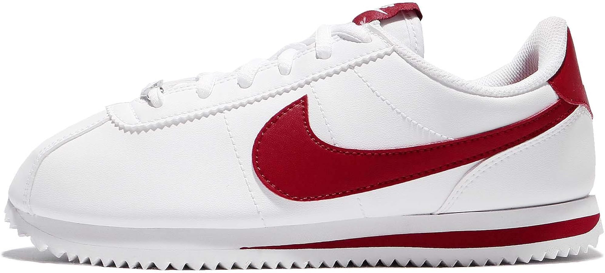 Nike Youth Cortez Basic White Red Shoes 5 M US Big Kid