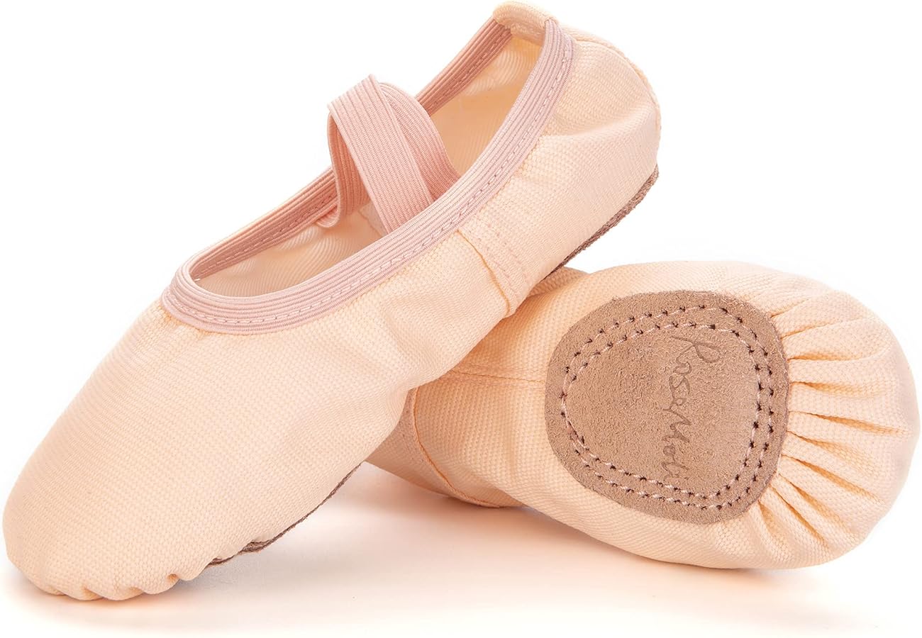 Canvas Ballet Slippers Flats for Girls/Toddlers/Kids/Women, Yoga Practice Shoes for Dancing