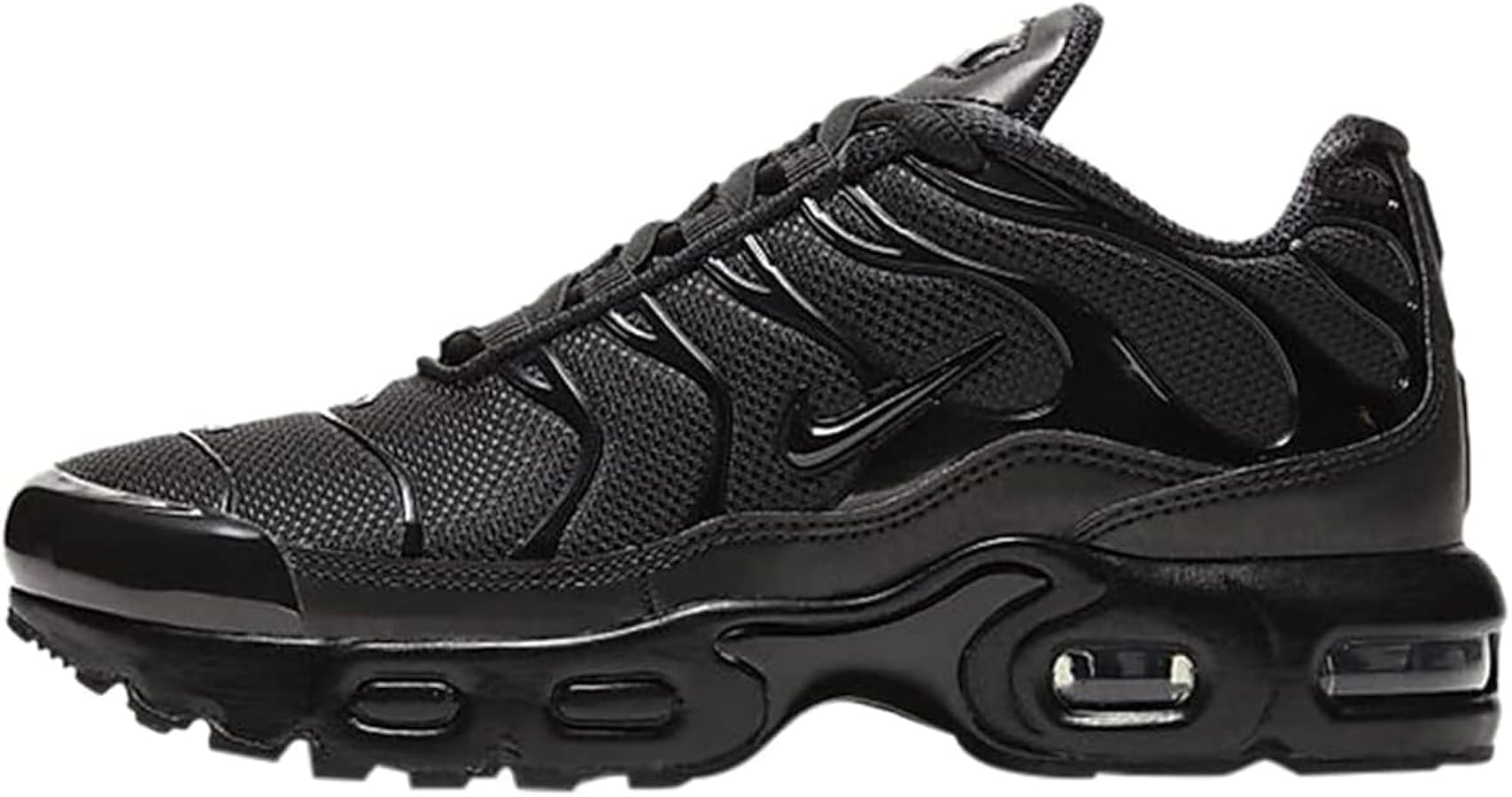 Nike Air Max Plus Little Kids' Shoes (CD0610-001, Black/Black-Black) Size 13