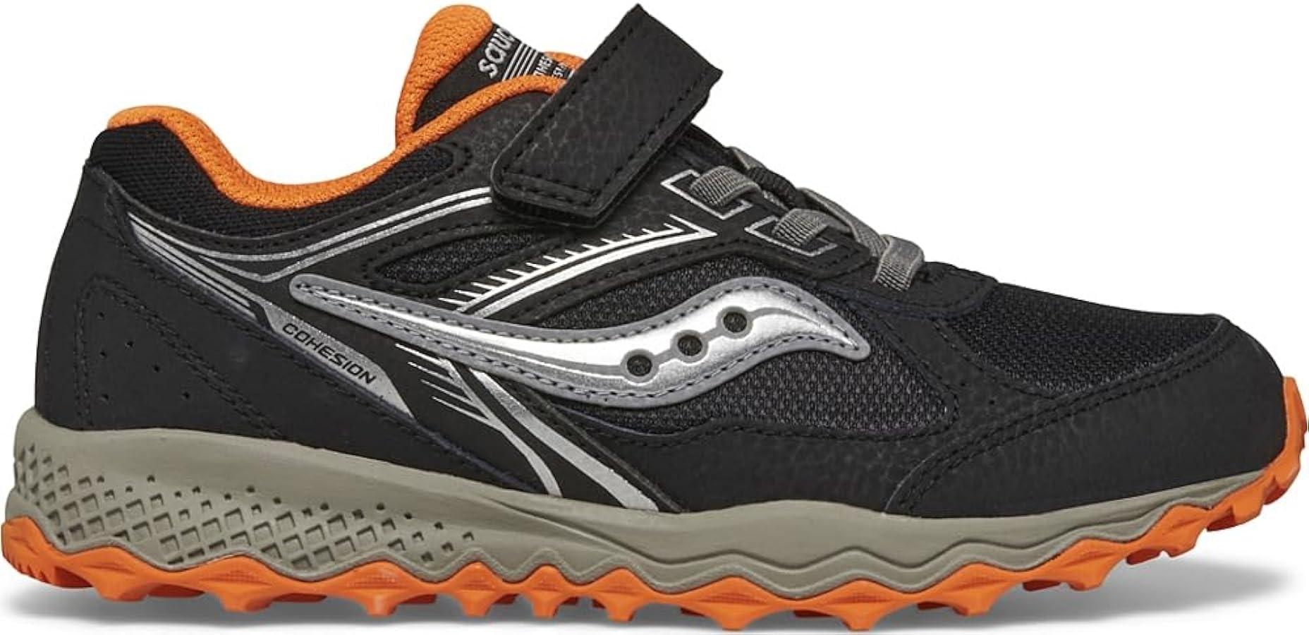 Saucony Unisex-Child Cohesion Tr14 Alternative Closure Trail Running Shoe