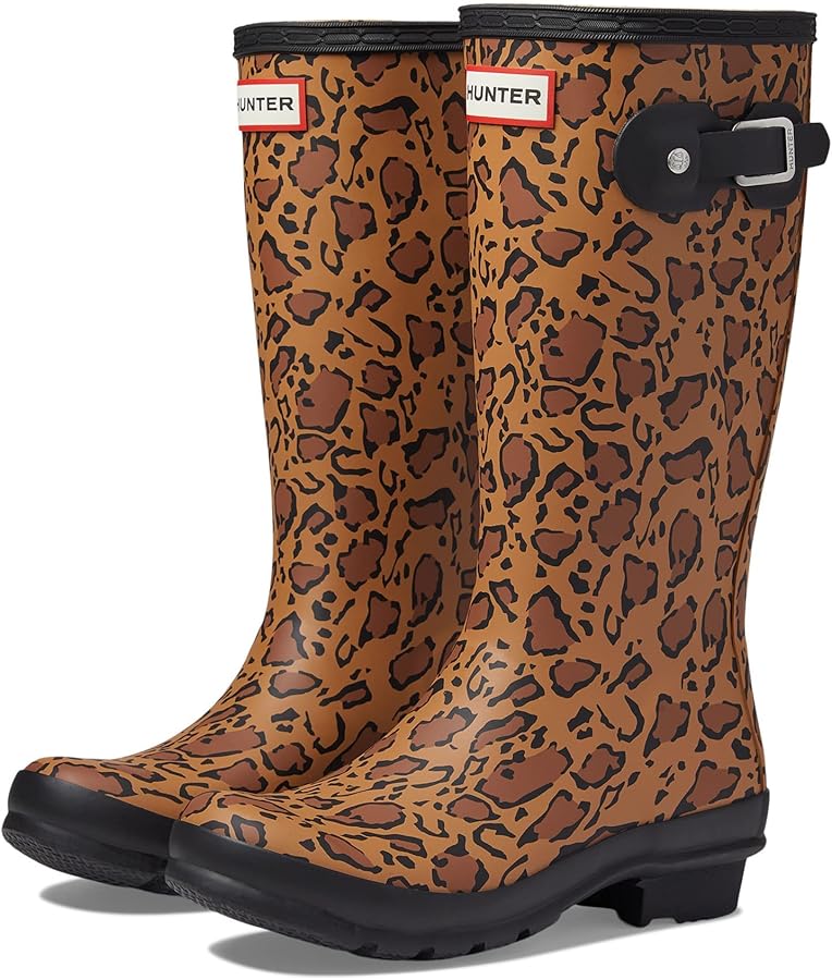 Hunter Unisex-Child Original Leopard Rain Boot