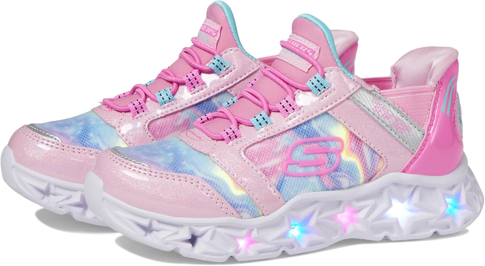 Skechers girls Galaxy Lights Tie Dye Takeo