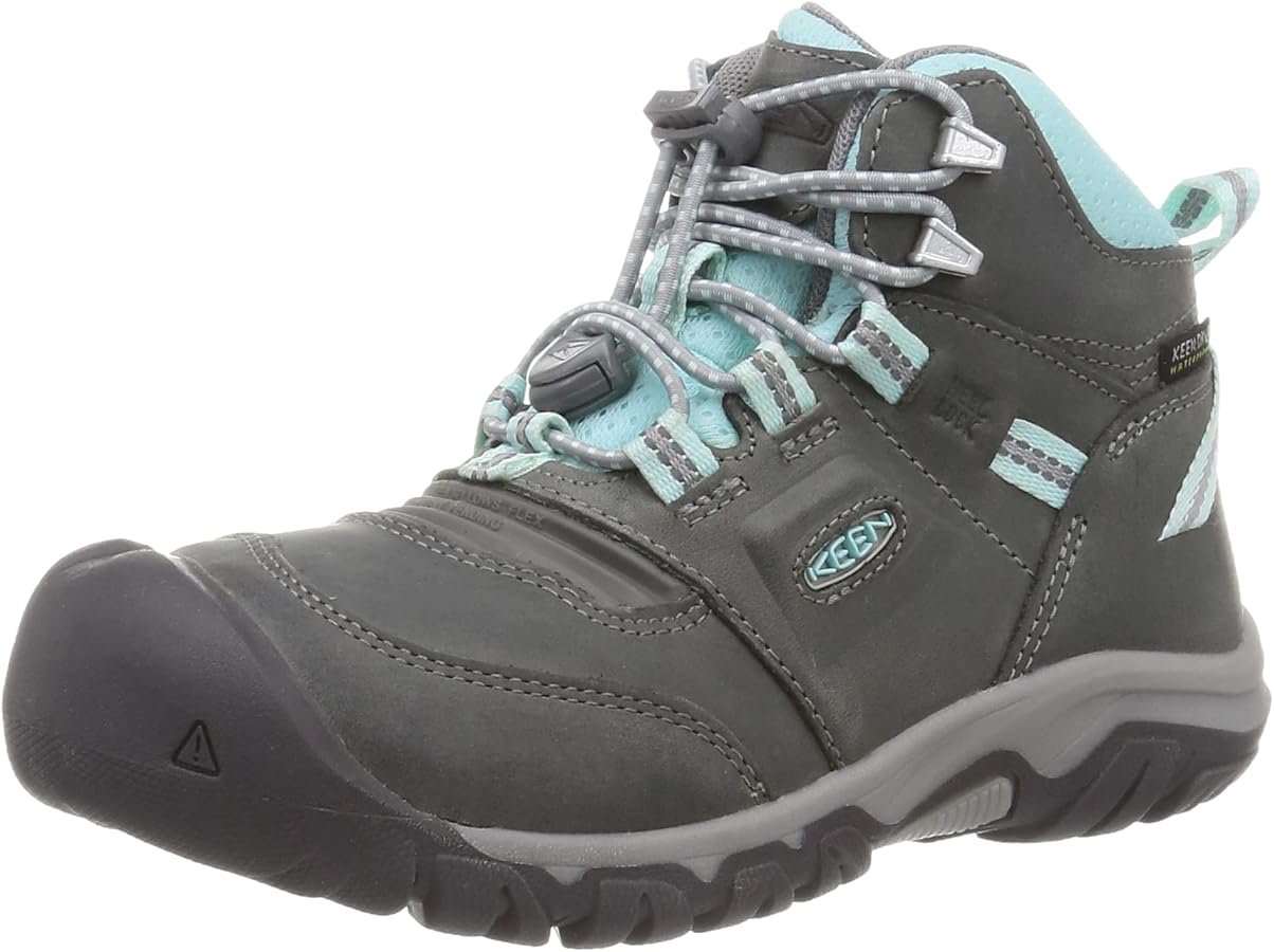 KEEN Unisex-Child Ridge Flex Mid Height Waterproof Leather Hiking Boots