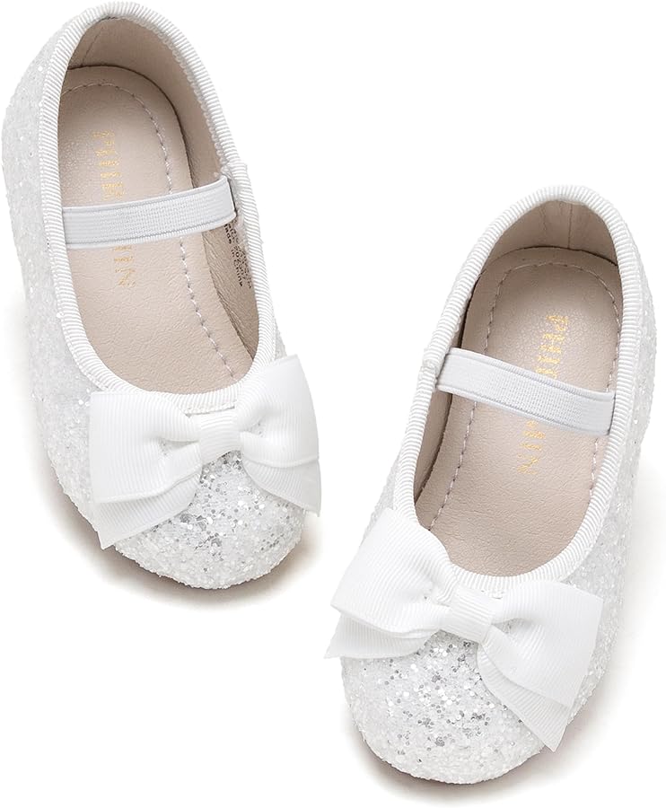 Toddler Flower Girl Dress Shoes - Little Girl Ballet Flats Wedding Party