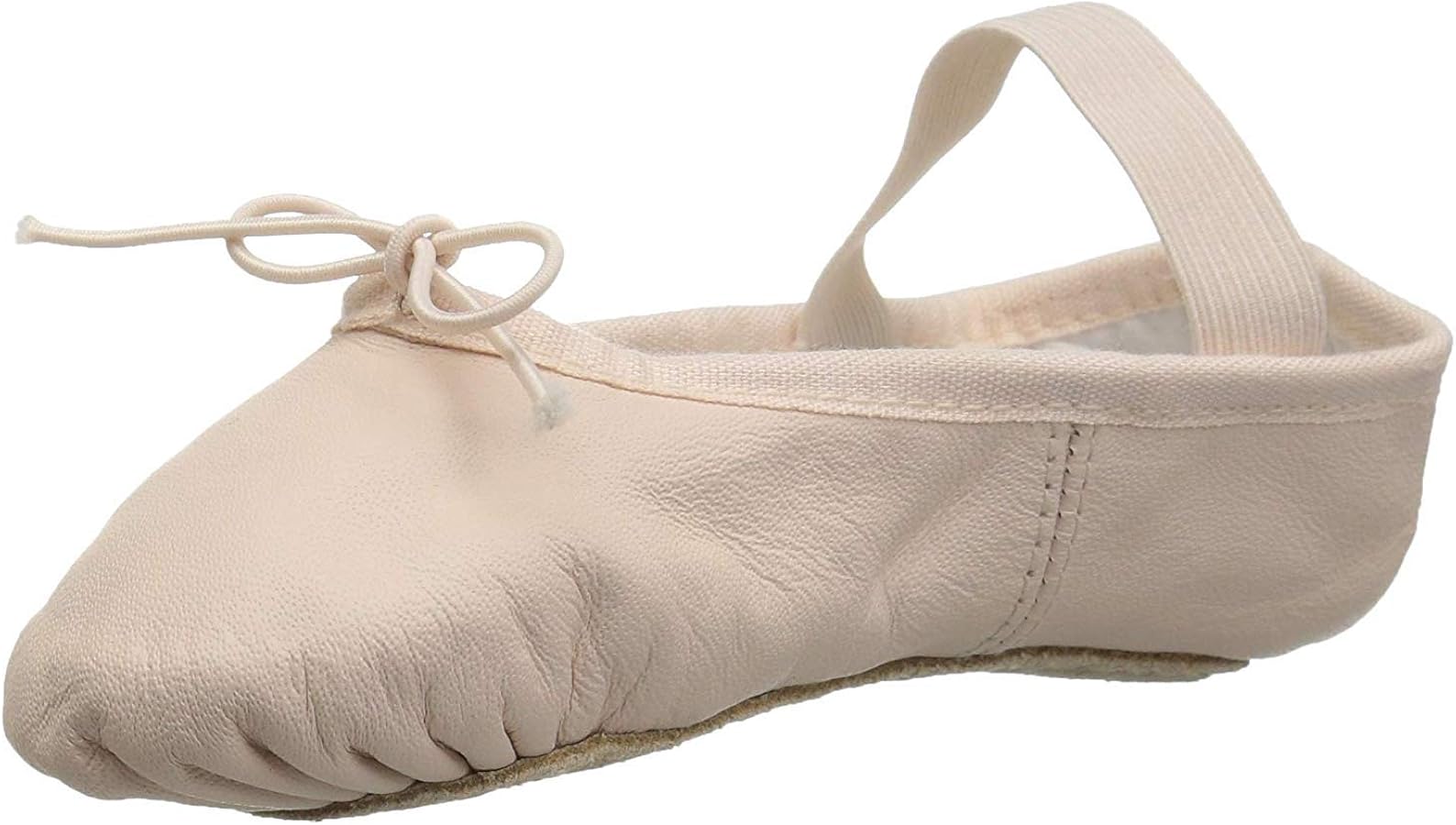 Bloch Dance Girl's Dansoft Full Sole Leather Ballet Slipper/Shoe, Theatrical Pink, 13 X-Wide Little Kid