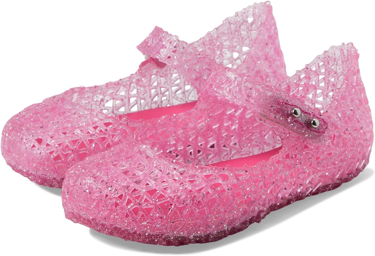 Melissa Mini Campana Papel Flats for Babies, Toddlers - Comfortable & Cute Close-Toe Jelly Flat Shoes with Mary-Jane Strap & Interwoven Cut-Out Design