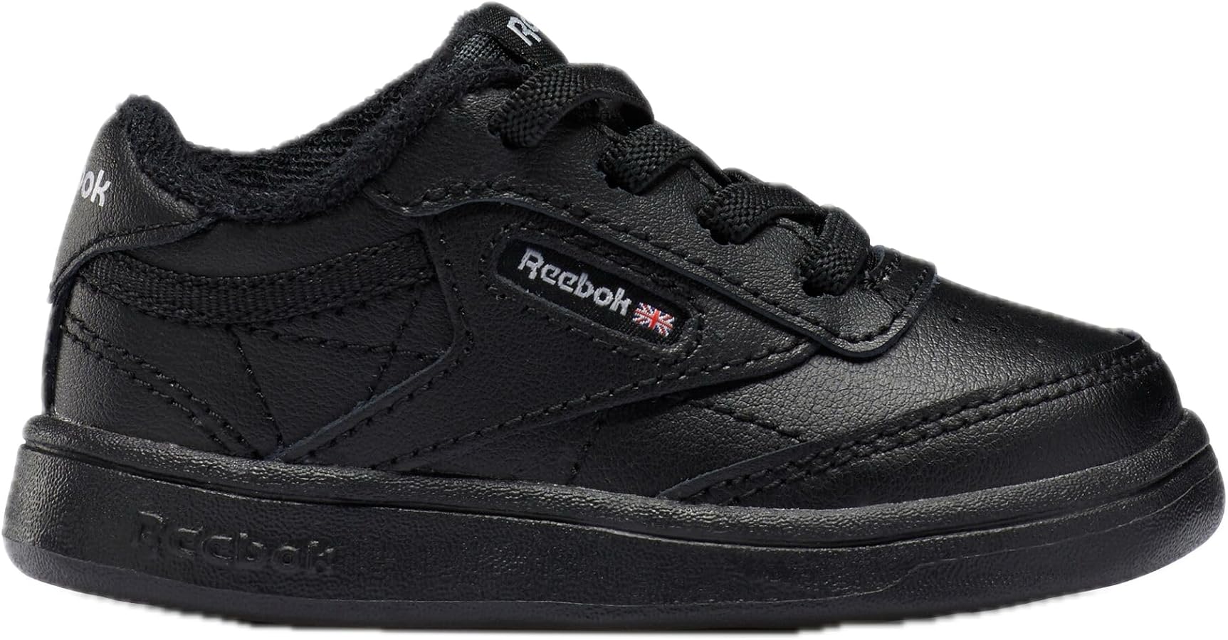 Reebok unisex child Club C Sneaker, Core Black, 9 Toddler US