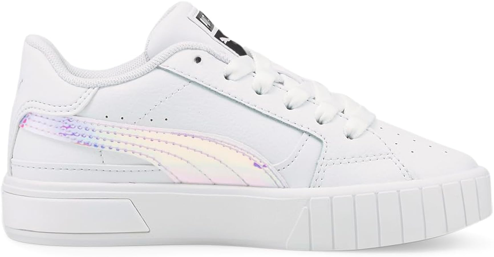 PUMA Kids Girls Cali Star Iris Lace Up Sneakers Shoes - White