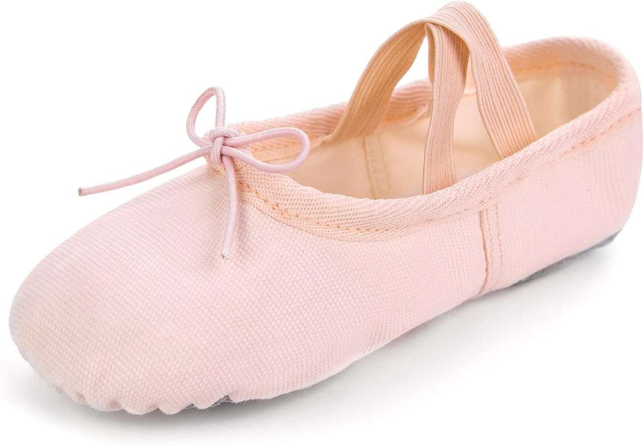 Canvas Ballet Slippers Ballet Shoes for Girls and Boys (Toddler/Little Kid/Big Kid),Split Sole Yoga Practice Dance Shoes