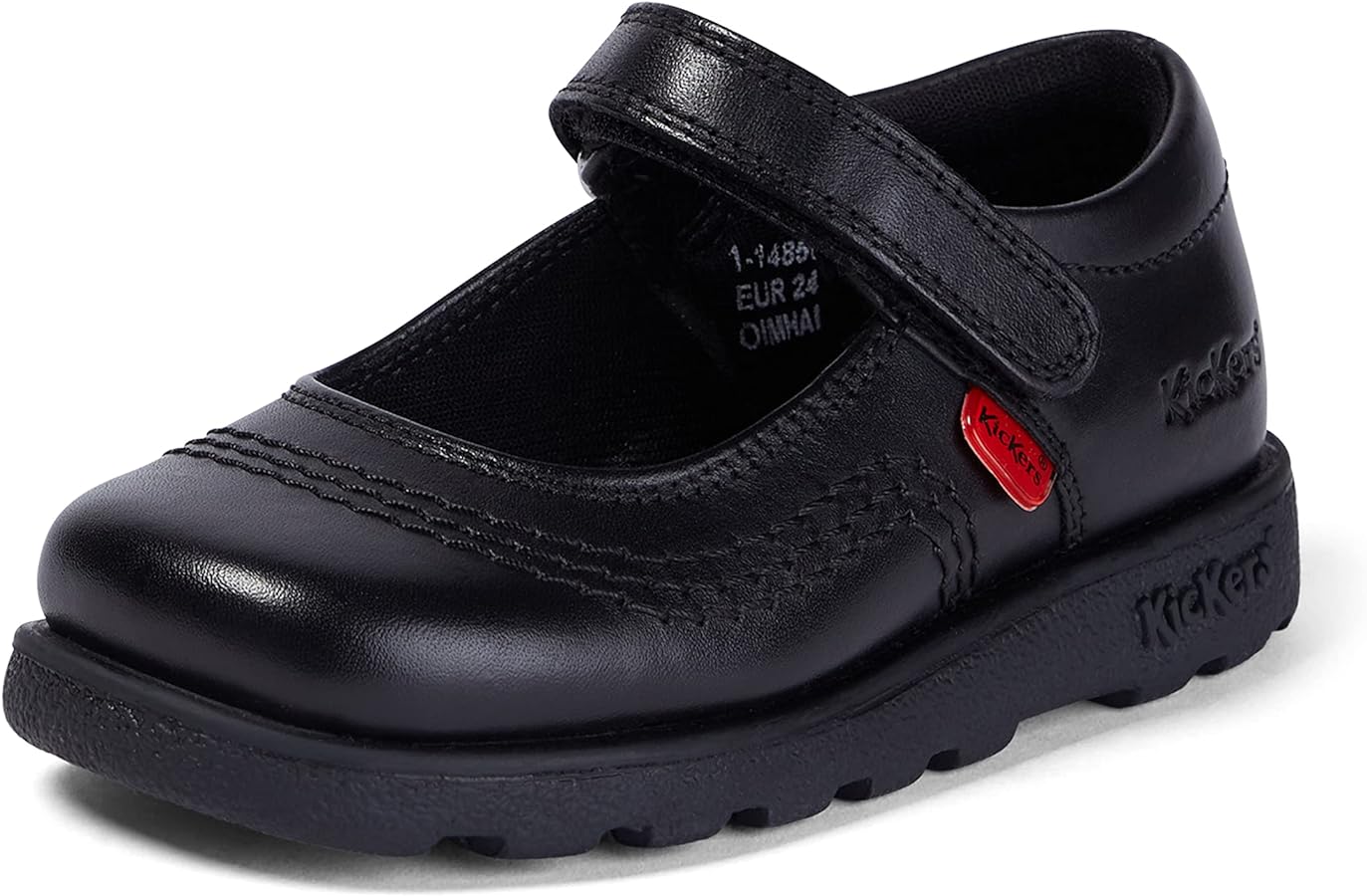 Kickers Infants Fragma Pop School Shoes Black