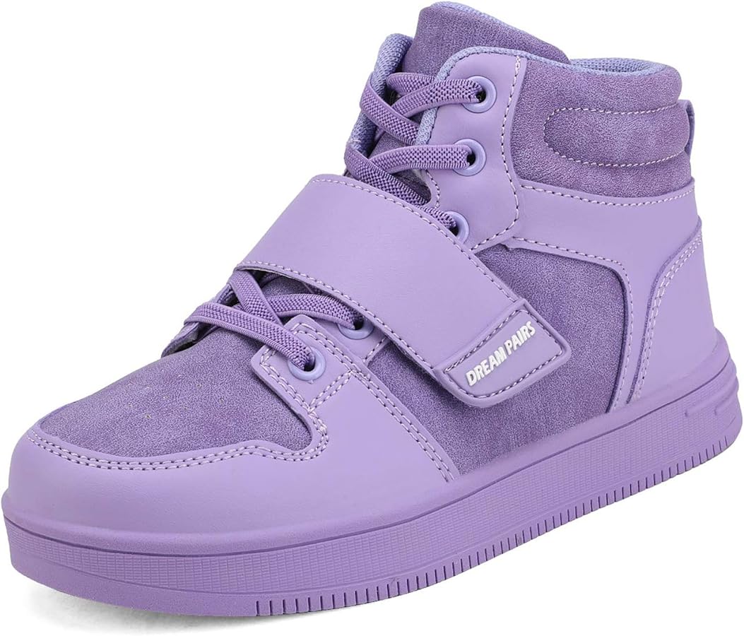 DREAM PAIRS Boys Girls High Top Sneaker Basketball Shoes