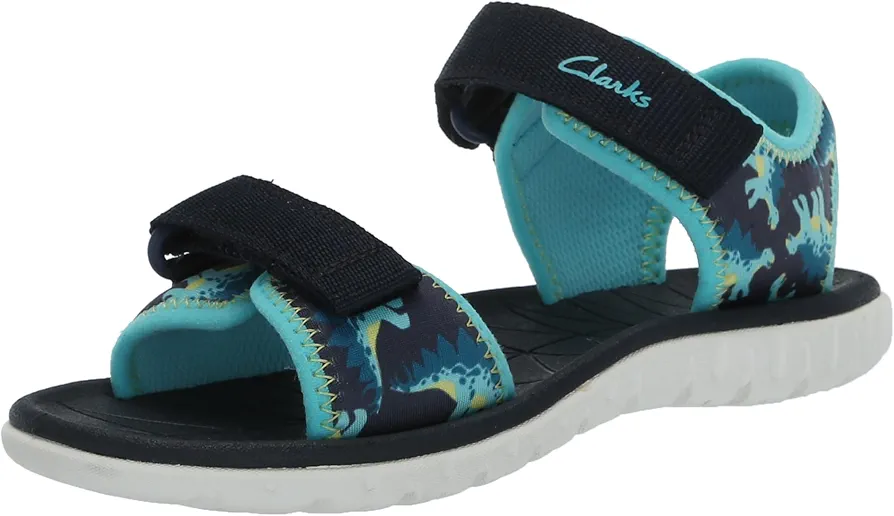 Clarks Surfing Tide K Sandal, Navy, 1.5 US Unisex Big Kid