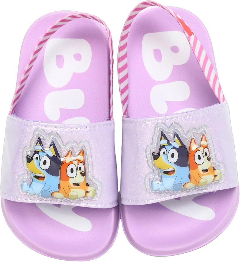 Girls Bluey Light Up Sandal Slides Sizes 5-10