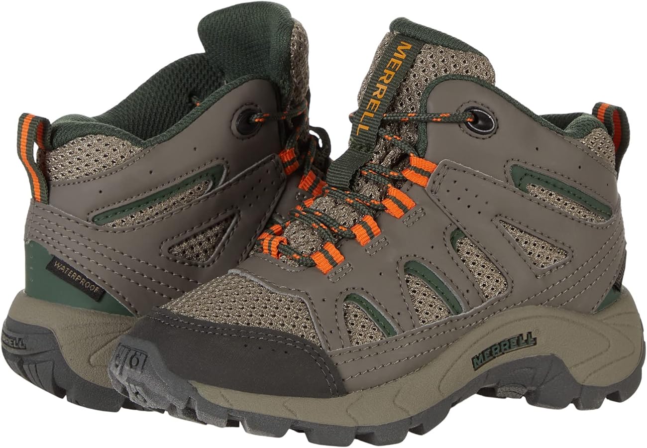 Merrell Kid's Oakcreek Mid Lace Waterproof Hiking Boot