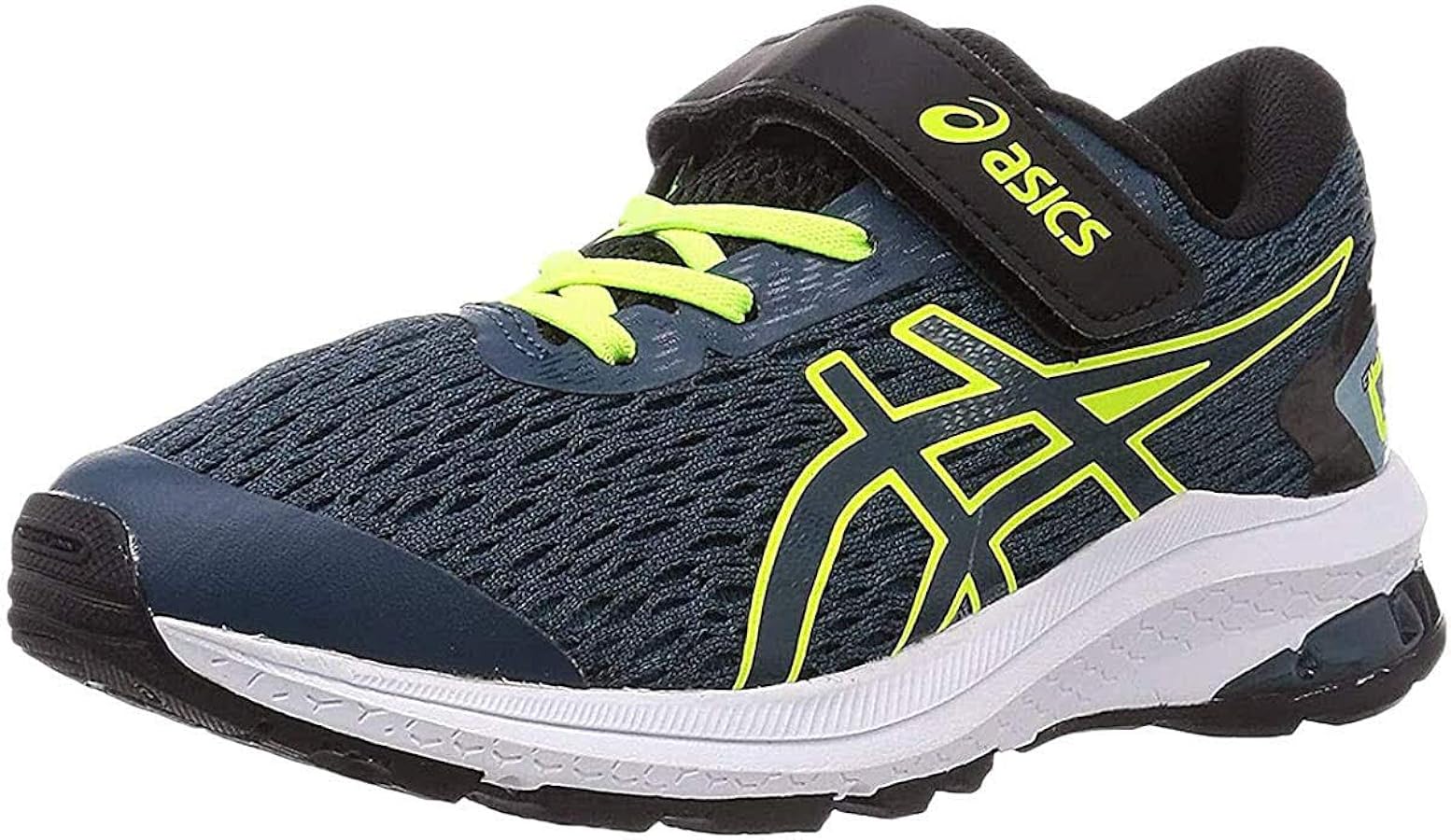 ASICS Kid's GT-1000 9 Grade School Running Shoes, Magnetic Blue/Safety Yellow 406, K10