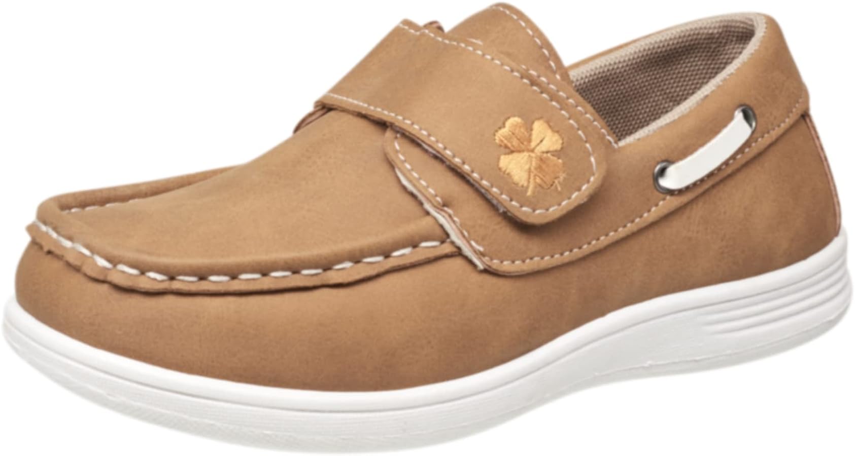 Lucky Brand Boat Shoes for Kids | Kid’s Loafers & Sneakers with Velcro Closure | Fashionable School Shoes | Boys Casual Shoes (Little Kid & Big Kid)