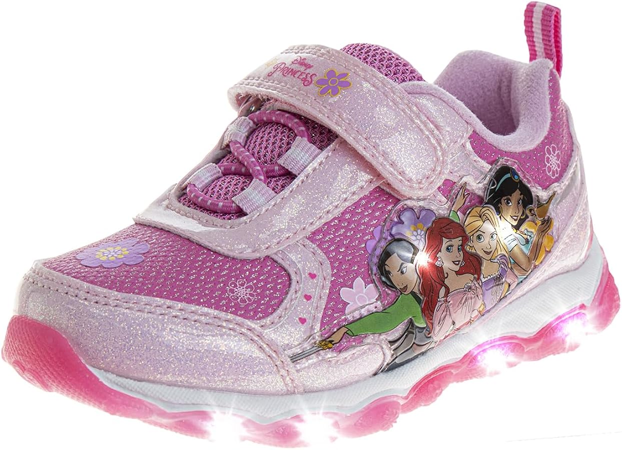 Disney Girls' Encanto Shoes - Mirabel, Luisa, Isabela Laceless Light-Up Sneakers (Toddler/Girl)