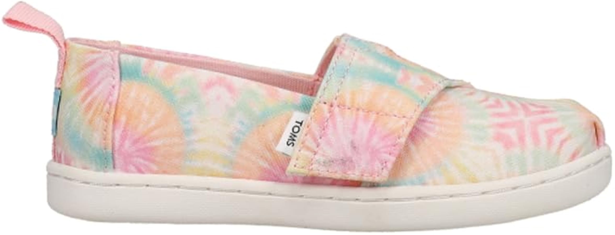 TOMS Kids Girls Alpargata Bee Mine Slip On Flats Casual - Pink