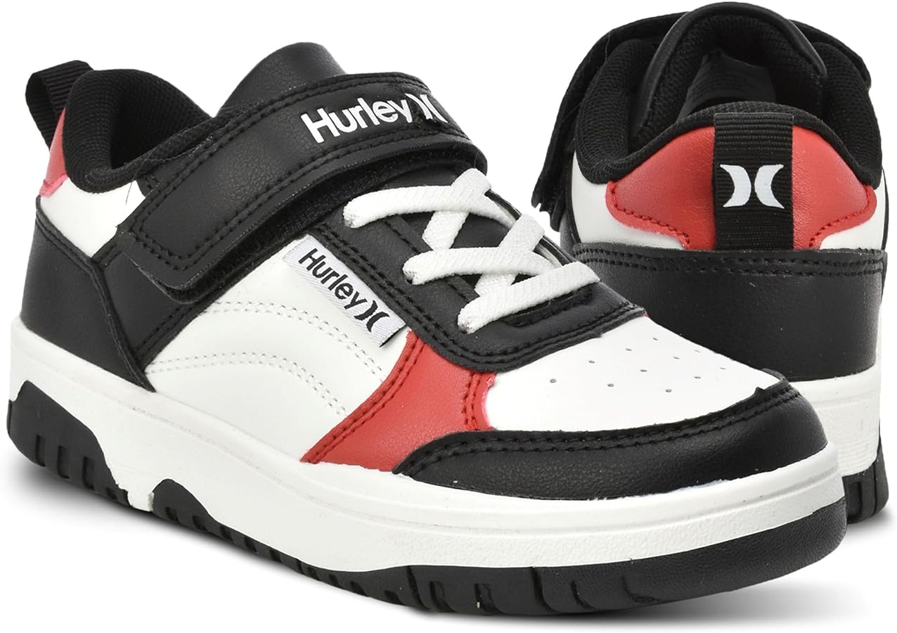 Hurley Kids Sneaker Rexx with Adjustable Strap, Perfect for Any Activity, All Comfort and Support - Boys and Girls