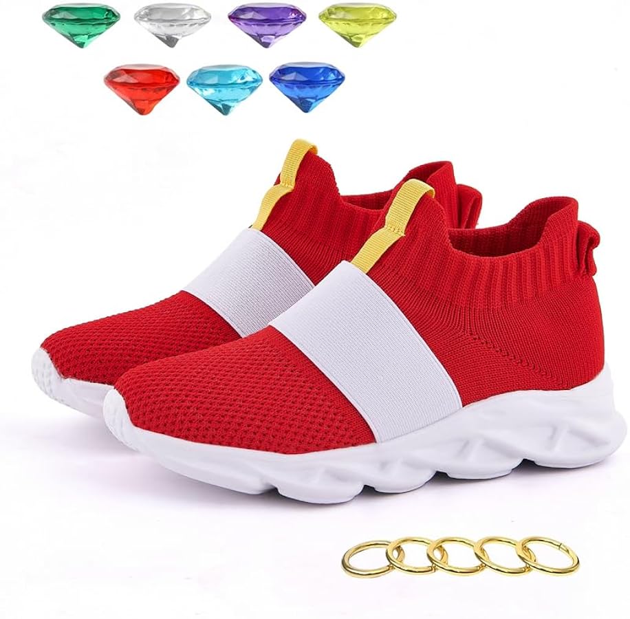 Shoes for Kids Boys Girls Red Running Sneakers Birthday Sonic Shoes Fashion Walking Shoes