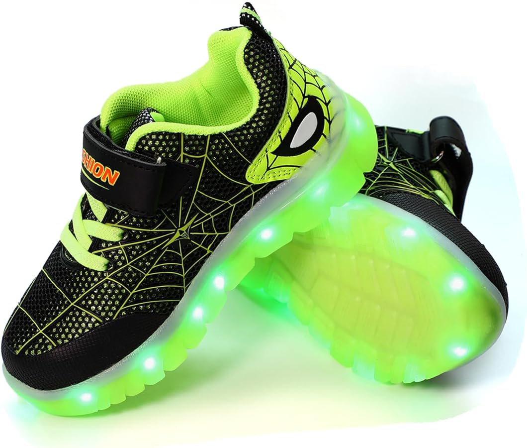 Kids Light Up Shoes Flashing Lights Bright Colors Comfortable Design for Boys Girls