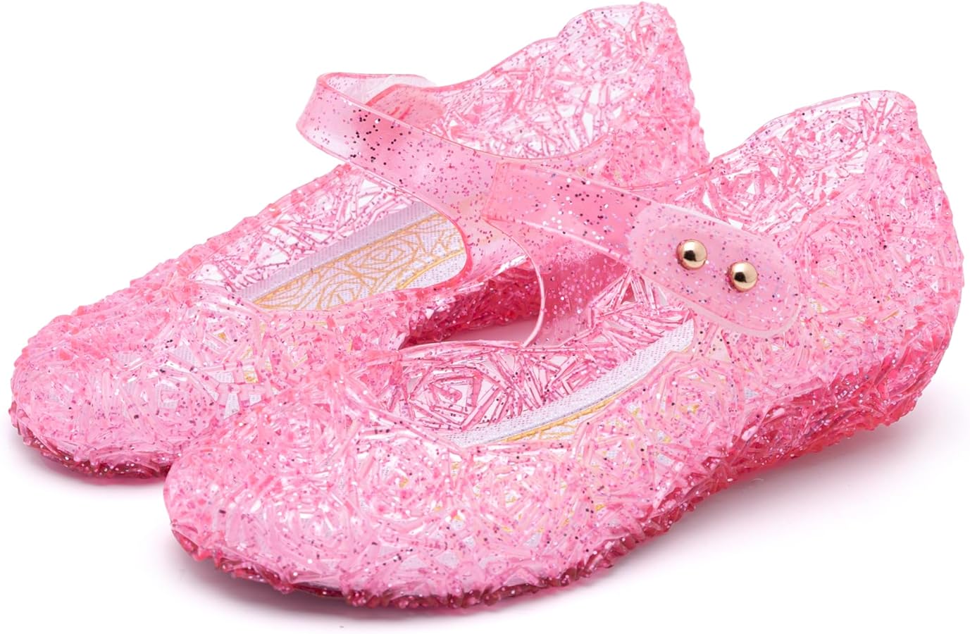 Girl's Jelly Flats Shoes Cosplay Party Dress Up Mary Jane Shoes