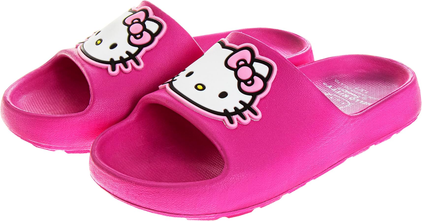 Josmo Hello Kitty Slides Open Toe Sandals - Kids Girls Summer Beach Water Pool Shoes (sizes Little Kid - Big Kid)