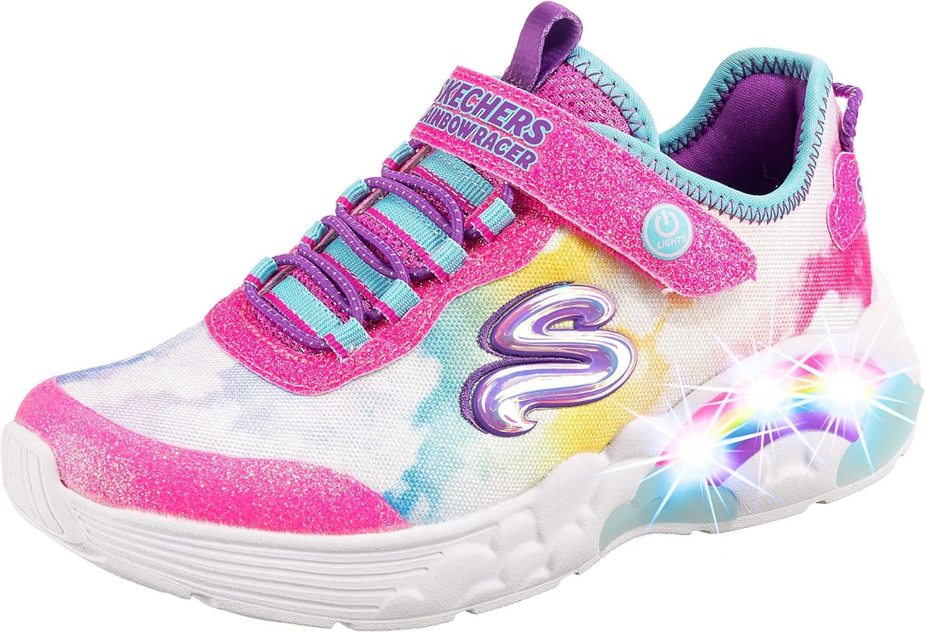 Skechers Kids' Girls Sport Lighted, Lighted Footwear, S Lighted, Lighted