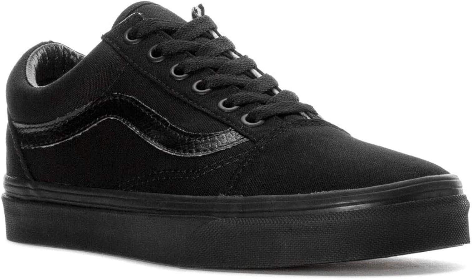 Vans Kids Old Skool Black/Blk Skate Shoe, 3 Little Kid